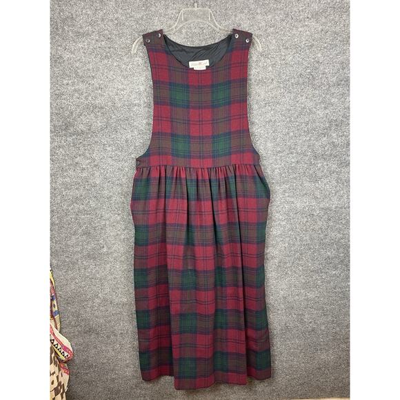 Walker & Lane Dresses & Skirts - Ventage Walker & Lane Plaid Corduroy Pinafore Dress Size 12
